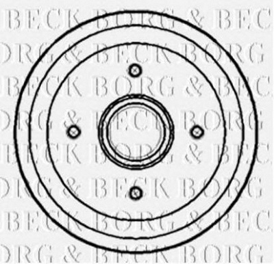 BORG & BECK bbr7149 -  Тормозной барабан
